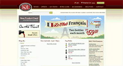 Desktop Screenshot of klwines.com